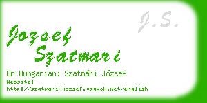 jozsef szatmari business card
