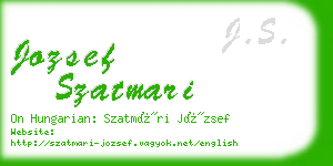 jozsef szatmari business card